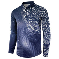 New Zealand Galaxy Fern Button Sweatshirt LT9 - Polynesian Pride