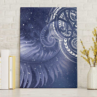 New Zealand Galaxy Fern Canvas Wall Art LT9 Without Frame Galaxy - Polynesian Pride