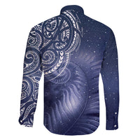 New Zealand Galaxy Fern Family Matching Off Shoulder Maxi Dress and Hawaiian Shirt LT9 - Polynesian Pride