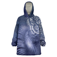 New Zealand Galaxy Fern Wearable Blanket Hoodie LT9 One Size Galaxy - Polynesian Pride