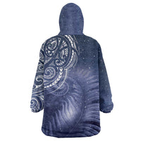 New Zealand Galaxy Fern Wearable Blanket Hoodie LT9 - Polynesian Pride