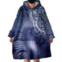 New Zealand Galaxy Fern Wearable Blanket Hoodie LT9 - Polynesian Pride