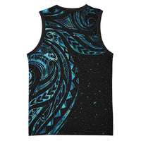New Zealand Matariki Basketball Jersey Galaxy Maori Tribal Tattoo - Polynesian Pride