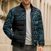 New Zealand Matariki Bomber Puffer Jacket Galaxy Maori Tribal Tattoo - Polynesian Pride