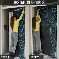 New Zealand Matariki Door Cover Galaxy Maori Tribal Tattoo - Polynesian Pride