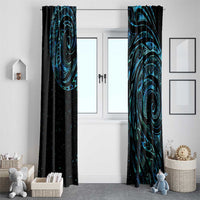 New Zealand Tribal Tattoo Window Curtain With Matariki Art