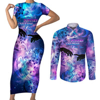 I Love You In Every Universe Personalised Couples Matching Short Sleeve Bodycon Dress and Long Sleeve Button Shirt Polynesian Pattern Galaxy Style LT9 Galaxy - Polynesian Pride
