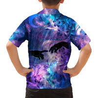 I Love You In Every Universe Personalised Kid Hawaiian Shirt Polynesian Pattern Galaxy Style LT9 - Polynesian Pride