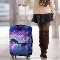 I Love You In Every Universe Personalised Luggage Cover Polynesian Pattern Galaxy Style LT9 - Polynesian Pride