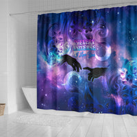 I Love You In Every Universe Personalised Shower Curtain Polynesian Pattern Galaxy Style LT9 - Polynesian Pride