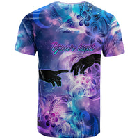 I Love You In Every Universe Personalised T Shirt Polynesian Pattern Galaxy Style LT9 - Polynesian Pride