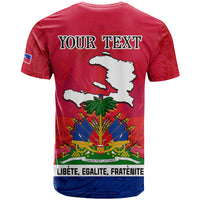 Haiti Independence Day T Shirt Libete Egalite Fratenite Ayiti 1804 With Polynesian Pattern LT9 - Polynesian Pride