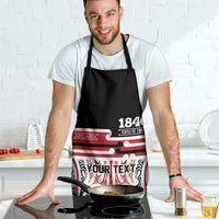Personalised Toitu Te Tiriti Aotearoa 1840 Apron Red Kowhaiwhai Puhoro LT9 - Polynesian Pride