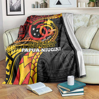Papua New Guinea Tribal Tattoo Blanket 50th Independence Anniversary LT9 Black - Polynesian Pride