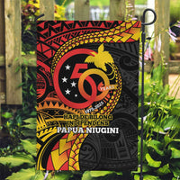 Papua New Guinea Tribal Tattoo Garden Flag 50th Independence Anniversary LT9 Garden Flag Black - Polynesian Pride
