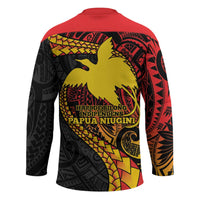 Papua New Guinea Tribal Tattoo Hockey Jersey 50th Independence Anniversary LT9 - Polynesian Pride