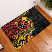 Papua New Guinea Tribal Tattoo Rubber Doormat 50th Independence Anniversary LT9 - Polynesian Pride