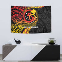 Papua New Guinea Tribal Tattoo Tapestry 50th Independence Anniversary