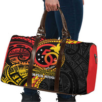 Papua New Guinea Tribal Tattoo Travel Bag 50th Independence Anniversary - Polynesian Pride