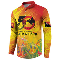 Papua New Guinea Unity in Diversity Button Sweatshirt 50th Indipendens Papua Niugini LT9 - Polynesian Pride