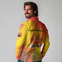 Papua New Guinea Unity in Diversity Long Sleeve Polo Shirt 50th Indipendens Papua Niugini