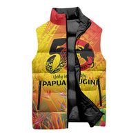 Papua New Guinea Unity in Diversity Sleeveless Puffer Jacket 50th Indipendens Papua Niugini - Polynesian Pride