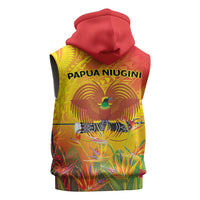 Papua New Guinea Unity in Diversity Sleeveless Zip Hoodie 50th Indipendens Papua Niugini LT9 - Polynesian Pride