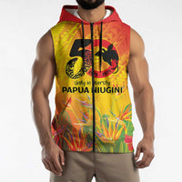 Papua New Guinea Unity in Diversity Sleeveless Zip Hoodie 50th Indipendens Papua Niugini LT9 - Polynesian Pride