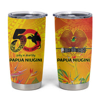 Papua New Guinea Unity in Diversity Tumbler Cup 50th Indipendens Papua Niugini LT9 Gold - Polynesian Pride