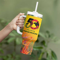 Papua New Guinea Unity in Diversity Tumbler With Handle 50th Indipendens Papua Niugini LT9 - Polynesian Pride