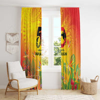 Papua New Guinea Unity in Diversity Window Curtain 50th Indipendens Papua Niugini LT9 - Polynesian Pride