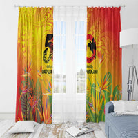 Papua New Guinea Unity in Diversity Window Curtain 50th Indipendens Papua Niugini LT9 - Polynesian Pride