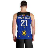 (Custom Text And Number) Philippines Concept Home Football Men Tank Top Pilipinas Flag Black Style 2023 LT9 - Polynesian Pride