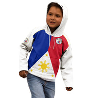 Philippines Concept Home Football Kid Hoodie Pilipinas Flag White Style 2023 LT9 - Polynesian Pride