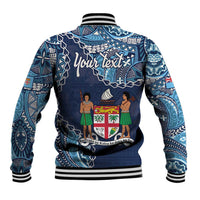 Personalised Fiji 54th Anniversary Baseball Jacket Siga Ni Bula Galala Marautaki O Viti LT9