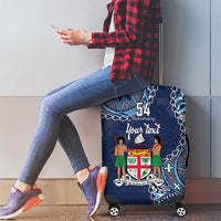 Personalised Fiji 54th Anniversary Luggage Cover Siga Ni Bula Galala Marautaki O Viti LT9