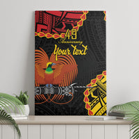 Personalised Papua New Guinea 49th Anniversary Canvas Wall Art Hapi De bilong Indipendens Papua Niugini LT9 - Polynesian Pride