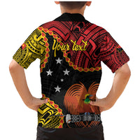 Personalised Papua New Guinea 49th Anniversary Family Matching Mermaid Dress and Hawaiian Shirt Hapi De bilong Indipendens Papua Niugini