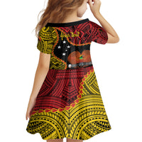 Personalised Papua New Guinea 49th Anniversary Family Matching Off Shoulder Maxi Dress and Hawaiian Shirt Hapi De bilong Indipendens Papua Niugini LT9 - Polynesian Pride