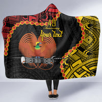 Personalised Papua New Guinea 49th Anniversary Hooded Blanket Hapi De bilong Indipendens Papua Niugini LT9 - Polynesian Pride