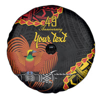 Personalised Papua New Guinea 49th Anniversary Spare Tire Cover Hapi De bilong Indipendens Papua Niugini LT9 - Polynesian Pride