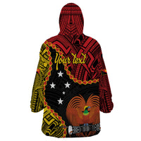 Personalised Papua New Guinea 49th Anniversary Wearable Blanket Hoodie Hapi De bilong Indipendens Papua Niugini LT9 - Polynesian Pride