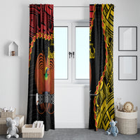 Personalised Papua New Guinea 49th Anniversary Window Curtain Hapi De bilong Indipendens Papua Niugini LT9 - Polynesian Pride