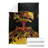 Personalised Papua New Guinea 49th Anniversary Blanket Bird of Paradise Unity In Diversity LT9 - Polynesian Pride