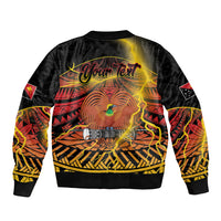 Personalised Papua New Guinea 49th Anniversary Bomber Jacket Bird of Paradise Unity In Diversity LT9 - Polynesian Pride