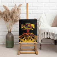 Personalised Papua New Guinea 49th Anniversary Canvas Wall Art Bird of Paradise Unity In Diversity LT9 - Polynesian Pride