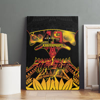 Personalised Papua New Guinea 49th Anniversary Canvas Wall Art Bird of Paradise Unity In Diversity LT9 - Polynesian Pride