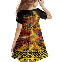 Personalised Papua New Guinea 49th Anniversary Family Matching Tank Maxi Dress and Hawaiian Shirt Bird of Paradise Unity In Diversity LT9 - Polynesian Pride