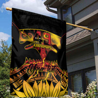 Personalised Papua New Guinea 49th Anniversary Garden Flag Bird of Paradise Unity In Diversity LT9 - Polynesian Pride