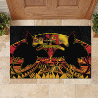 Personalised Papua New Guinea 49th Anniversary Rubber Doormat Bird of Paradise Unity In Diversity LT9 - Polynesian Pride